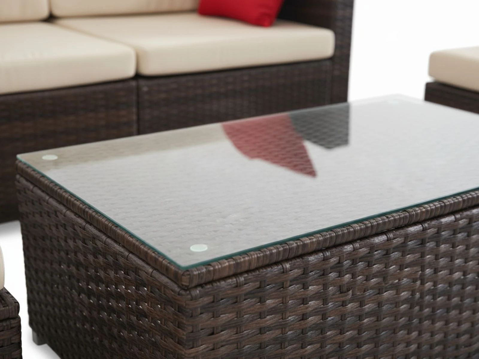 Caelan 5-Piece Outdoor Set - Brown + Beige - Image 13