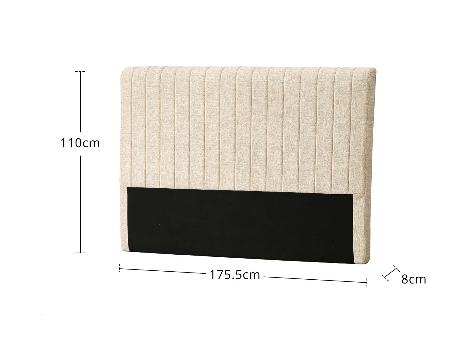 DS Xclusive Coleford Headboard Chenile Beige - King - Image 7