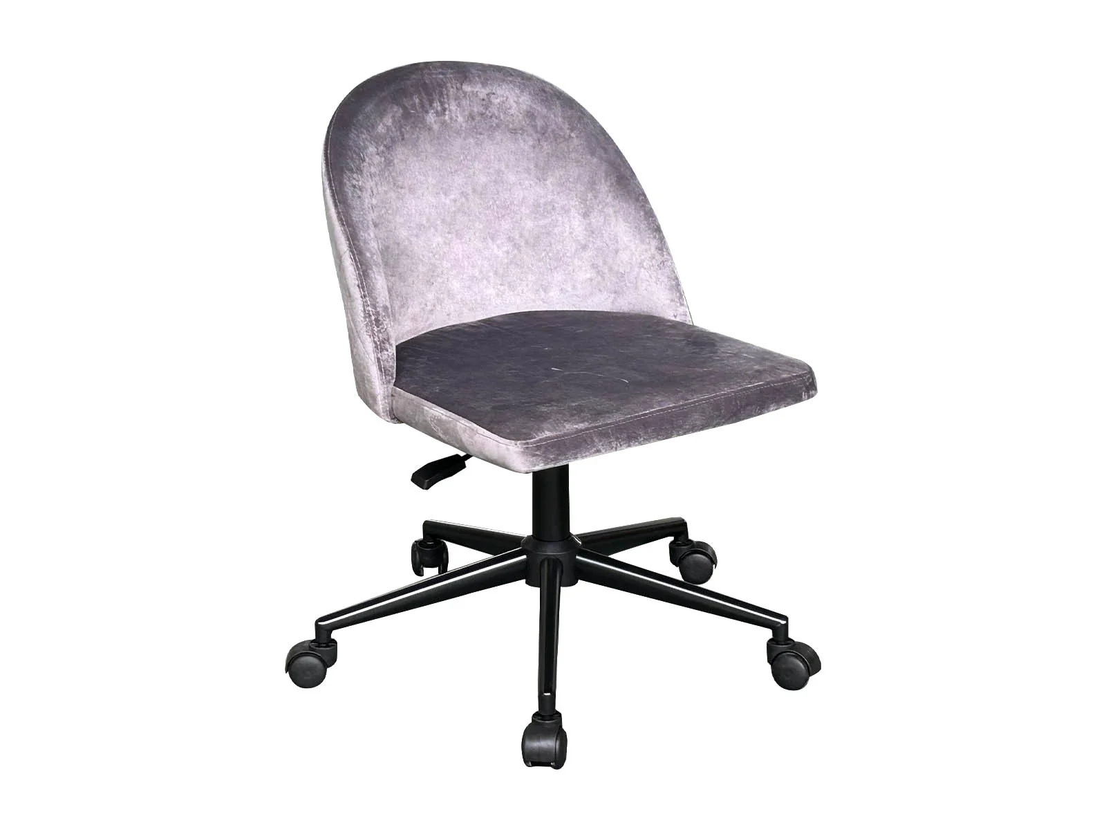 Dallin Velvet Office Chair - Grey