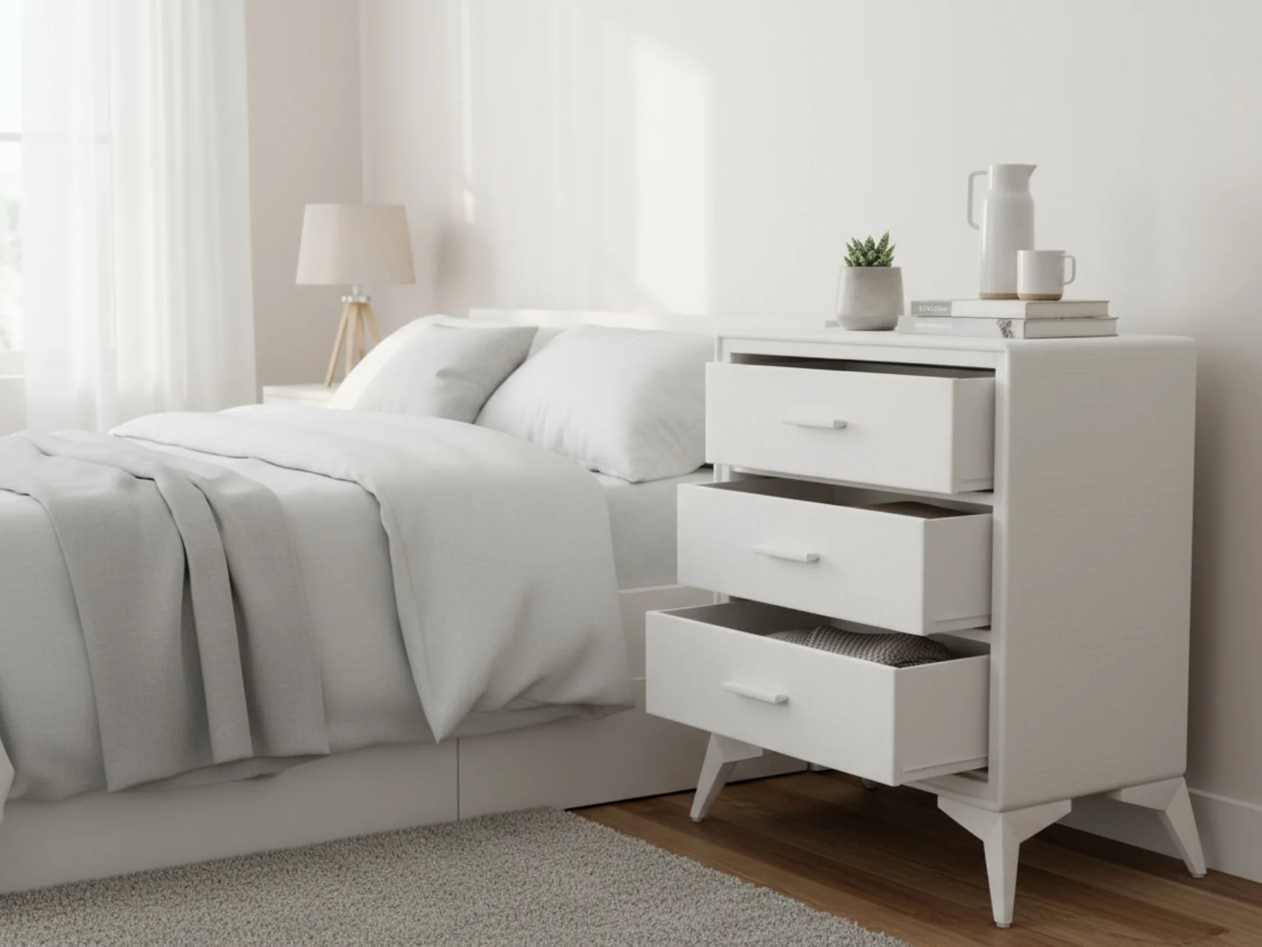 Delani 3-Drawer Chest - Cream - Image 9
