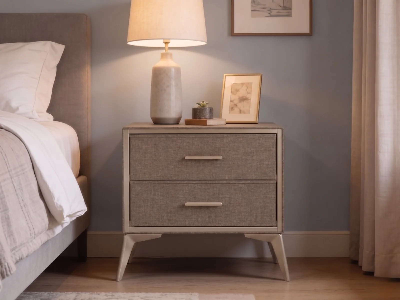 Delani Bedside Table - Brown - Image 2