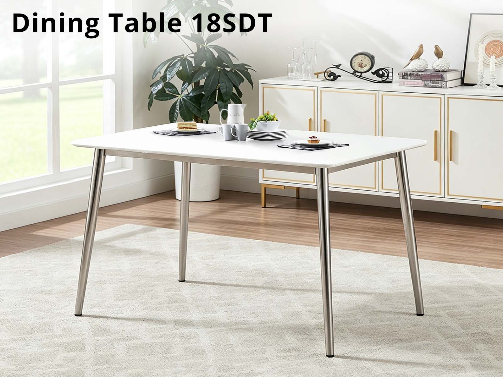 DS White Dining Table - 180 cm - Image 3