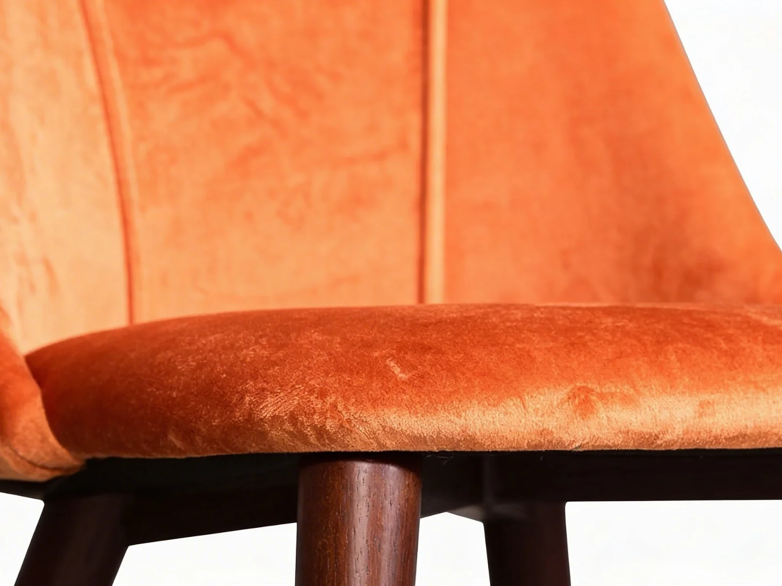 Evian Velvet Dining Chair Orange - Set of 2 - Image 8