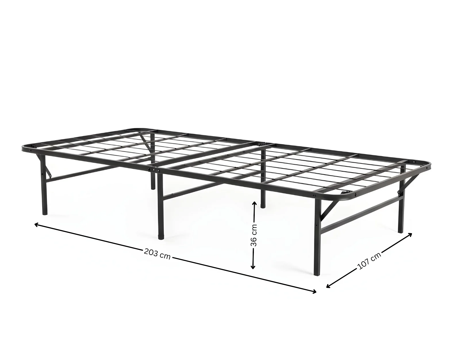 Folding Metal Bed Frame - King Single - Image 3