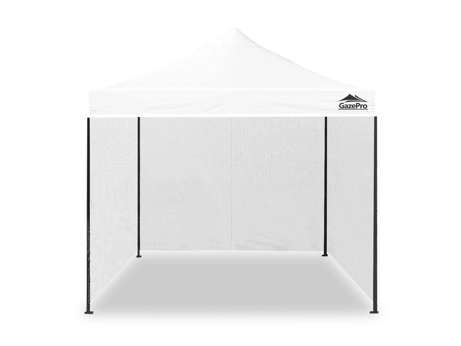 Gazebo with Silver-Coated Roof 3m x 3m - White - Image 9