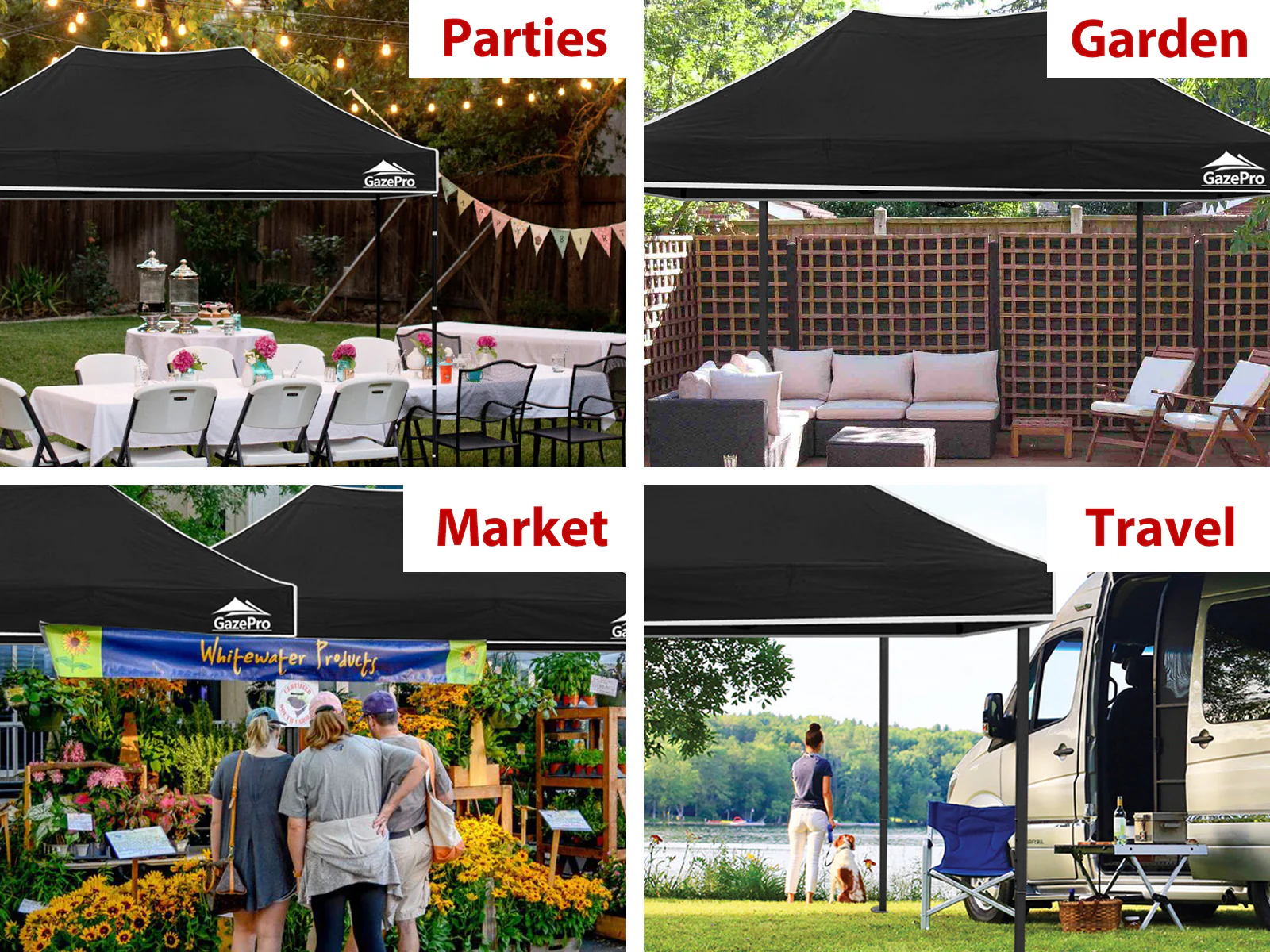 Gazebo with Silver-Coated Roof 3m x 4.5m - White - Image 4