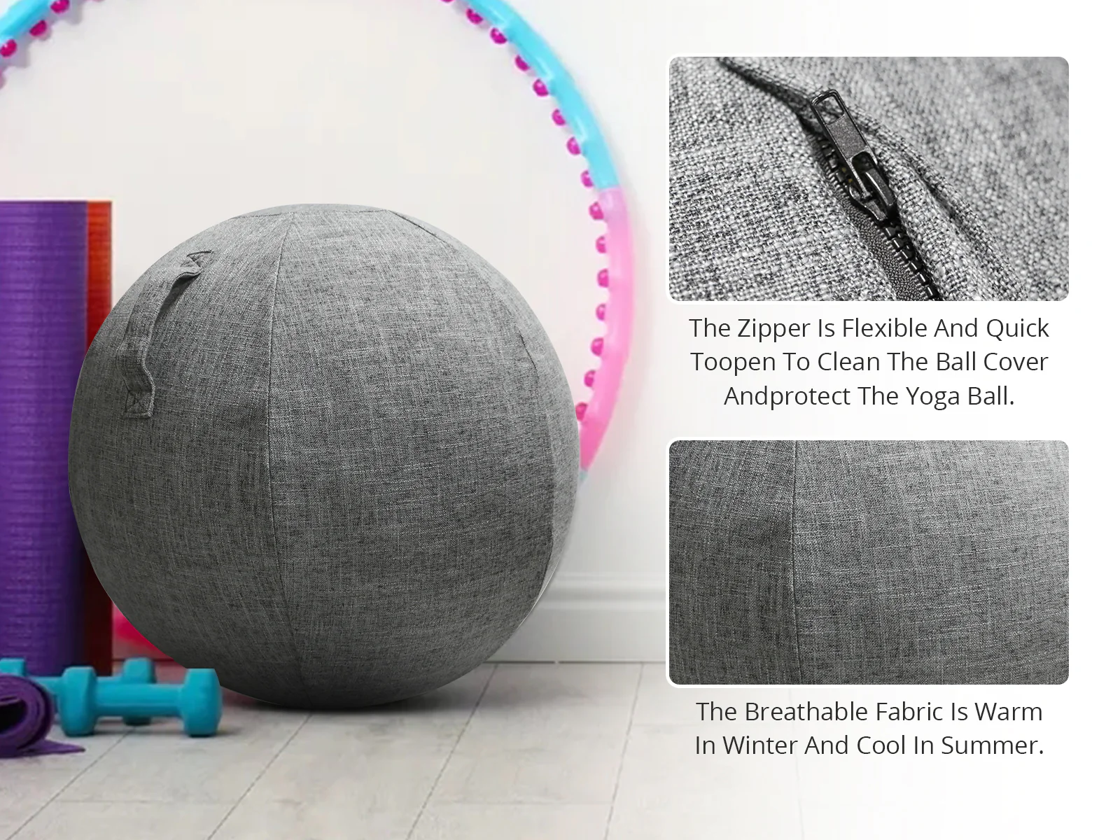 Gymball Cover - Dark Grey - Image 6