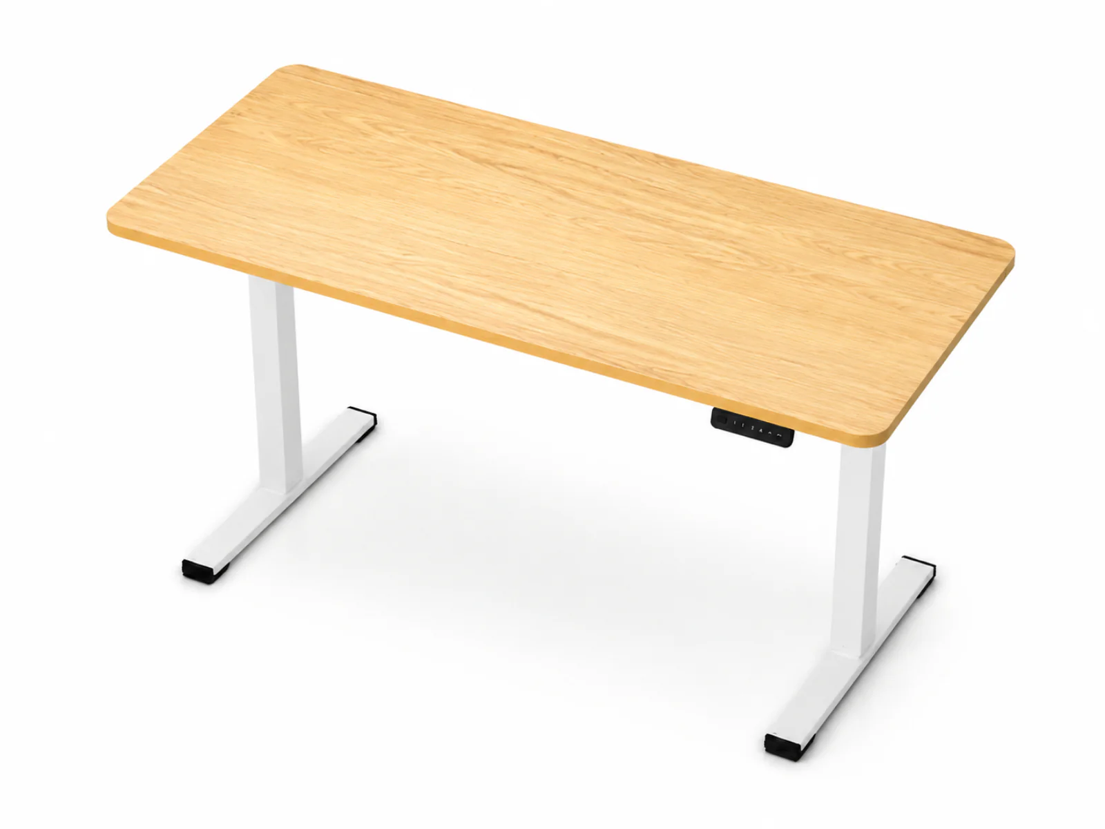 Height Adjustable Desk Set - Oak & White - Image 16