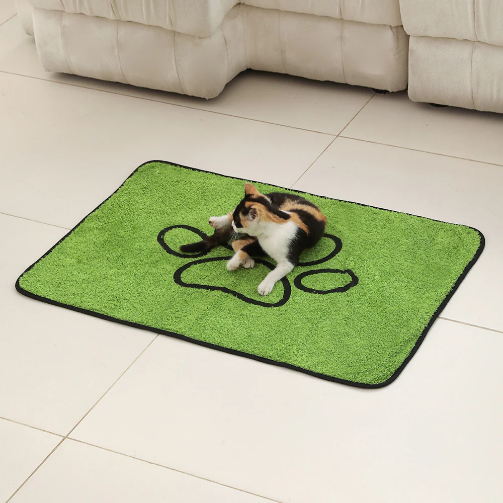 DS NA 2 Pcs Artificial Grass Pet Mat – Soft, Fast-Drying & Non-Slip Sleeping Pad - Image 4