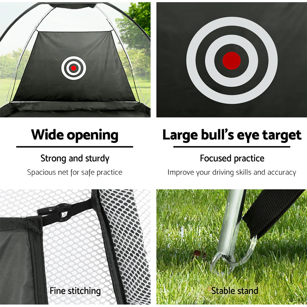 Golf & Soccer Practice Net Tent with Target Mat - 3 m - Image 4