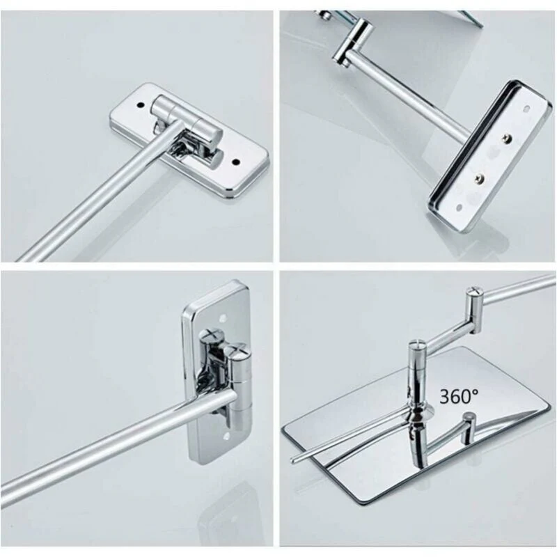 DS NA 3X Magnifying Wall Mirror - Foldable Extension - 360 Degree Rotation - Image 4