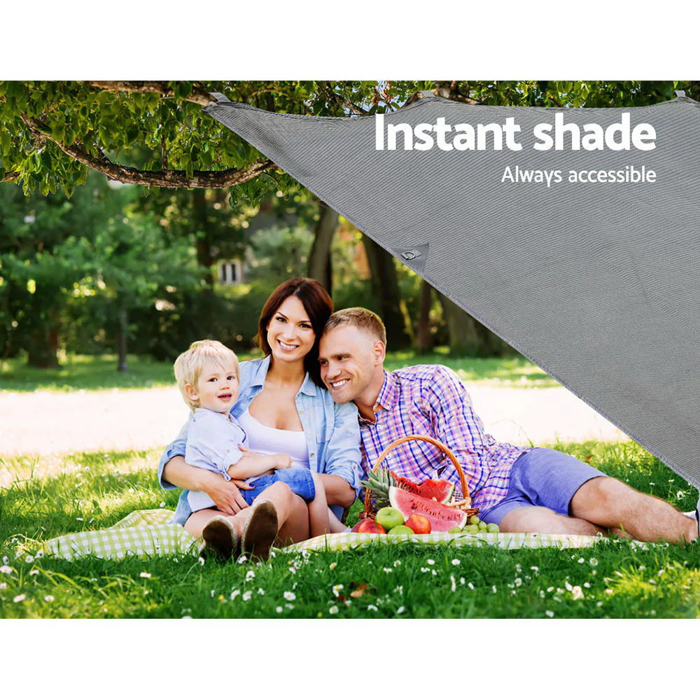 DS NA 5.2M Caravan Privacy Screens 1.95m Roll Out Awning End Wall Side Sun Shade - Image 5