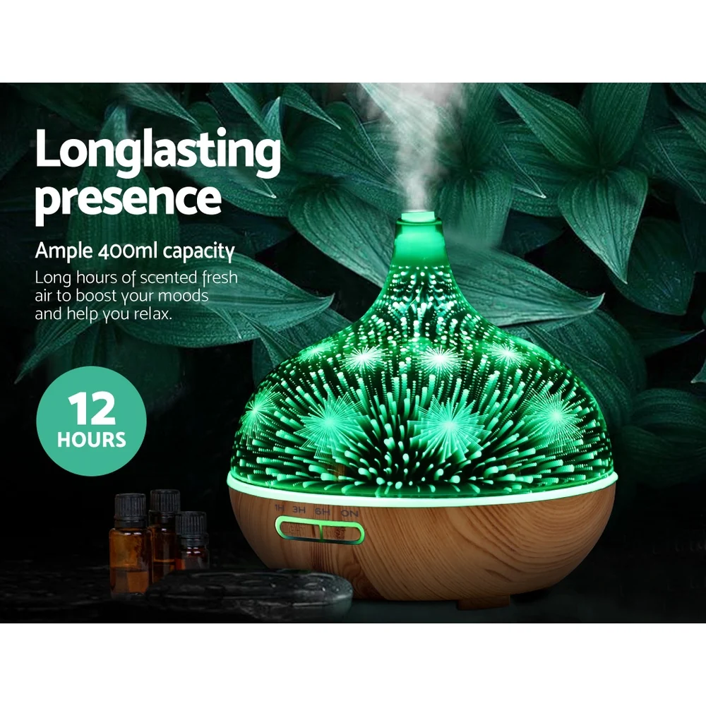 Aroma 3D Firework Air Humidifier Purifier 400ml Remote Control - Image 4