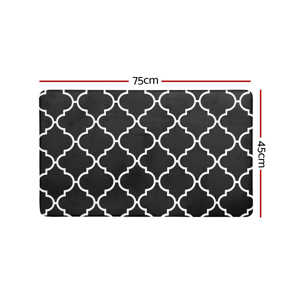DS NA Artiss Kitchen Mat 45x75cm PVC Floor Rug Carpet Non-slip Gina - Image 2