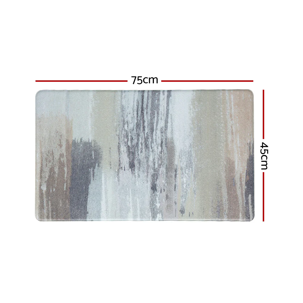 DS NA Artiss Kitchen Mat 45x75cm PVC Floor Rug Carpet Non-slip Lydia - Image 2