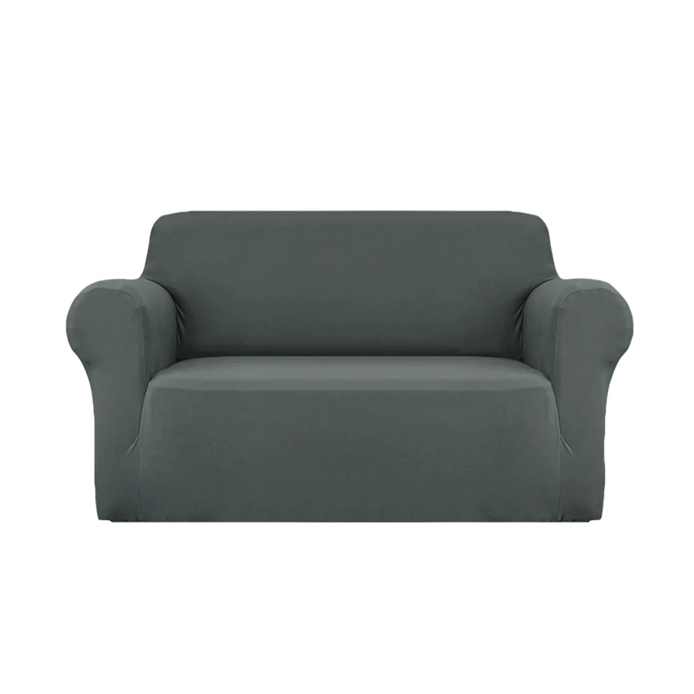 DS NA Artiss Sofa Cover Elastic Stretchable Couch Covers Grey 2 Seater