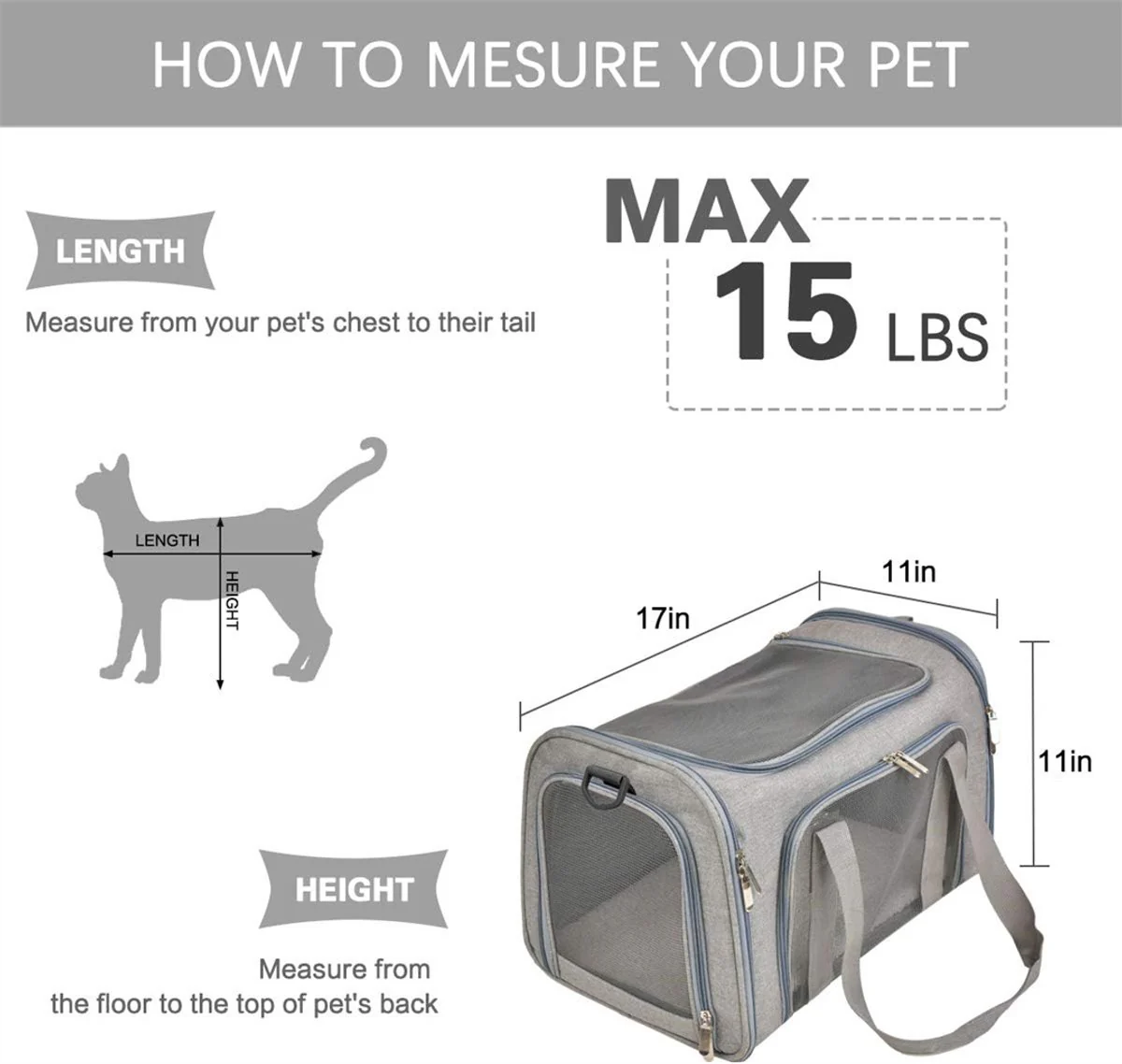 DS NA Bicycle Panniers – Dog Carrier Bag for Airplanes & Travel (Small Dogs) - Image 2