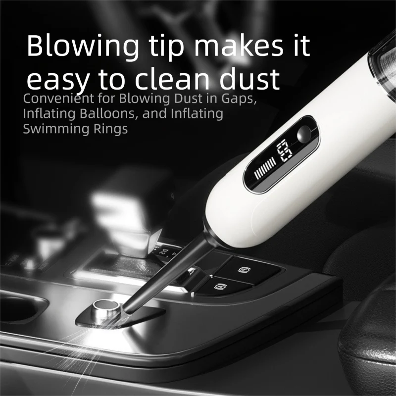 DS NA Black 2-in-1 Cordless Handheld Car Vacuum Cleaner and Air Blower Powerful - Image 5