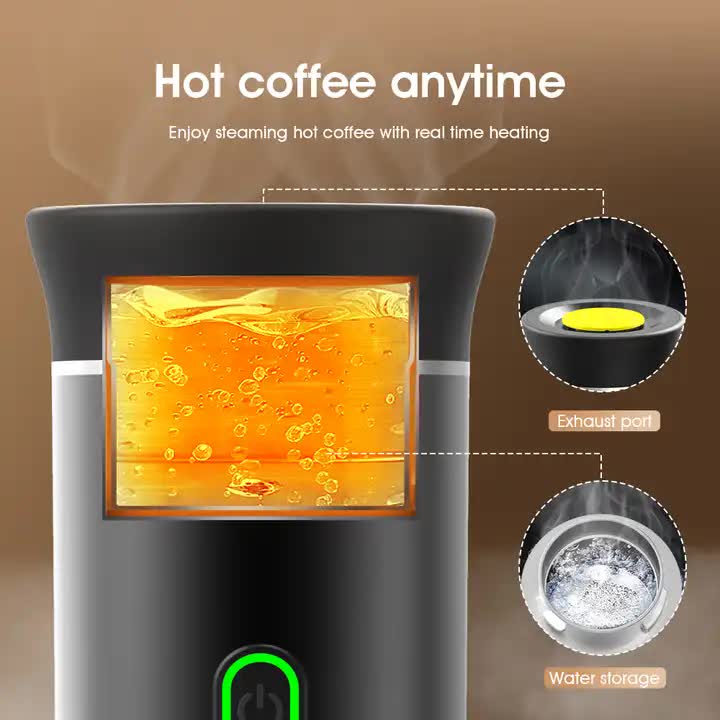 DS NA Black Portable Espresso Coffee Machine - Universal 3-in-1 Capsule, Coffee - Image 5
