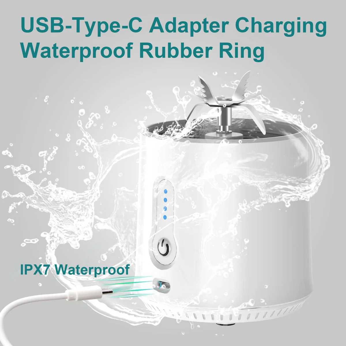 DS NA Blender - Mini Blender - Smoothie Maker - USB Rechargeable Mini Blender - Image 2