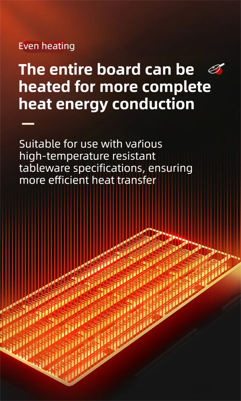 DS NA Blue 65x38CM Roll-Up Food Warming Silicone Mat with Precise Temprature - Image 5