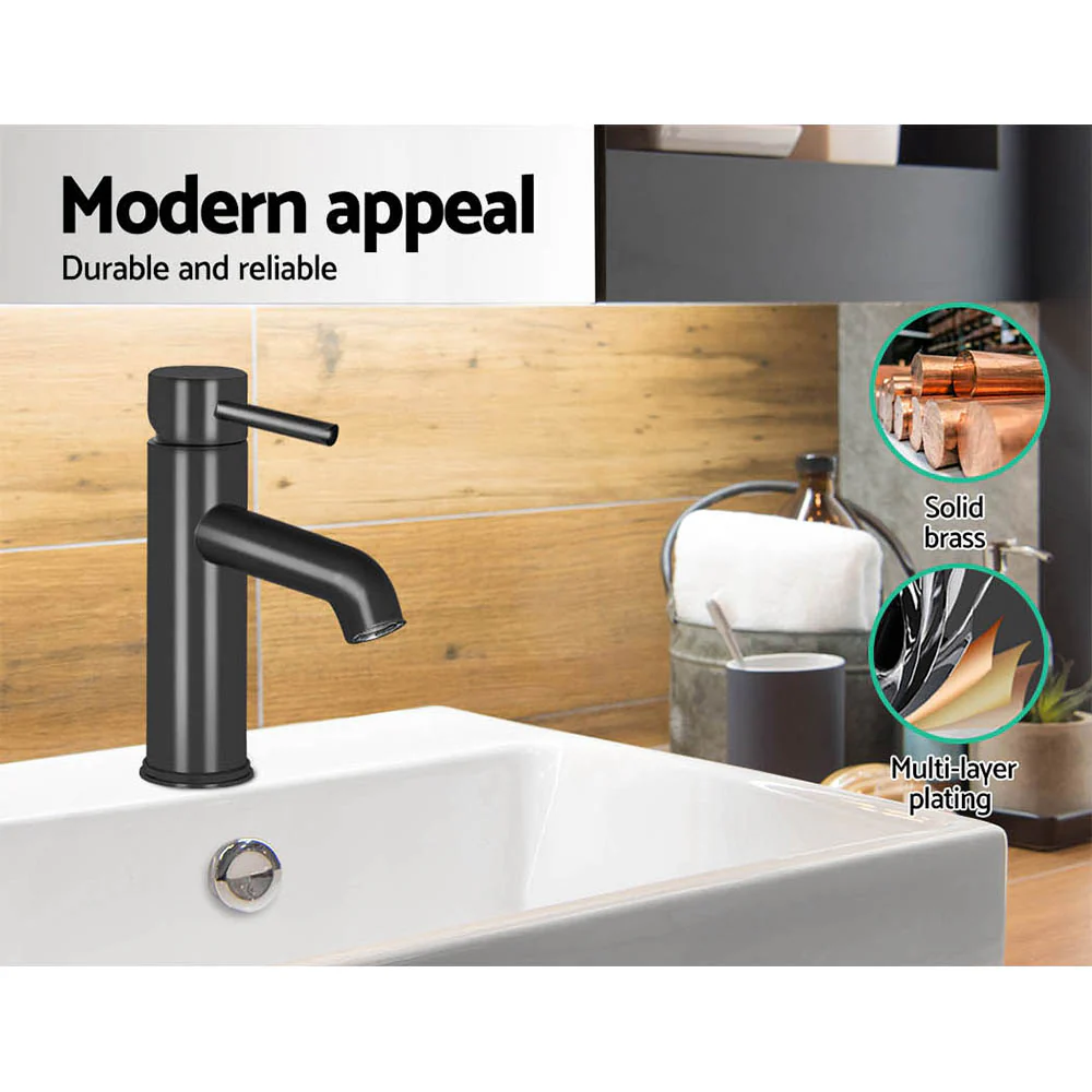 DS NA Cefito Basin Mixer Tap Faucet Black - Image 5