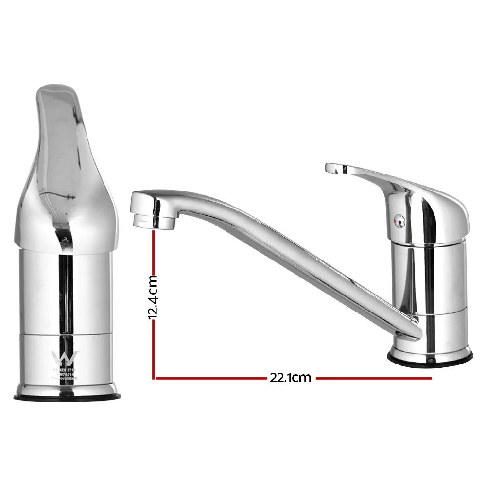 DS NA Cefito Basin Mixer Tap - Silver - Image 2