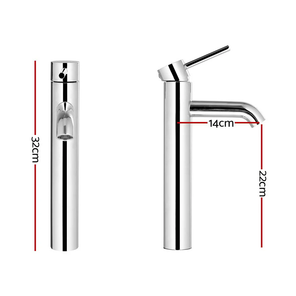 DS NA Cefito Basin Mixer Tap - Silver - Image 2