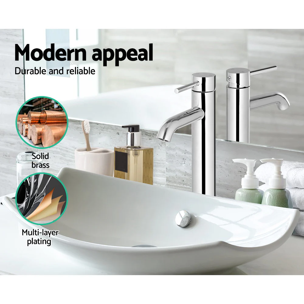 DS NA Cefito Basin Mixer Tap - Silver - Image 5