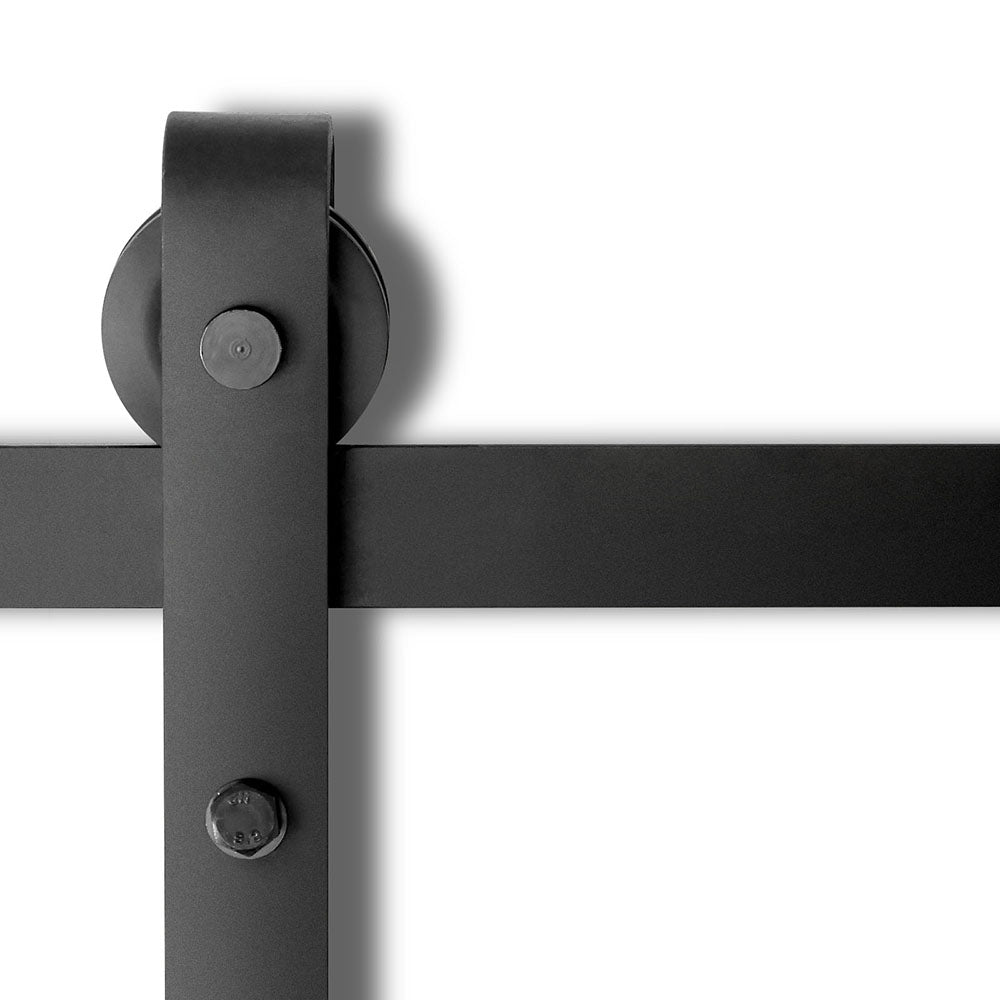 DS NA Cefito Sliding Barn Door Hardware Track Set 2.44m Roller Kit Slide Office - Image 6