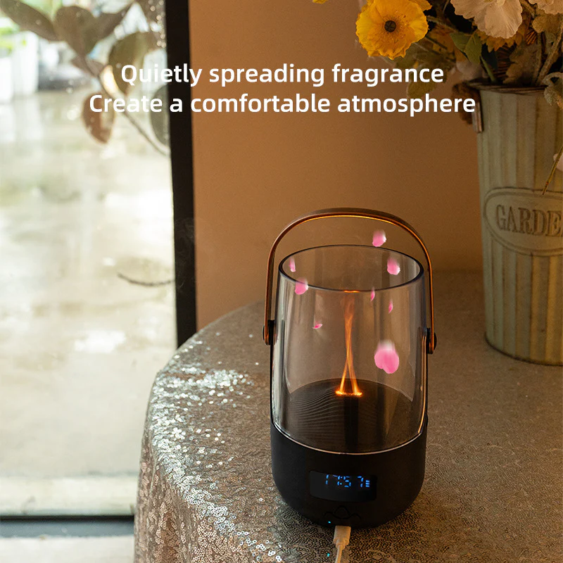 DS NA Creative Retro Flame Essential Oil Diffuser - Portable Humidifier - Image 4