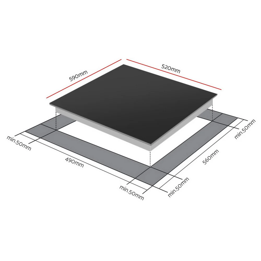 DS NA Devanti Induction Cooktop 60cm Electric Cooker - Image 2