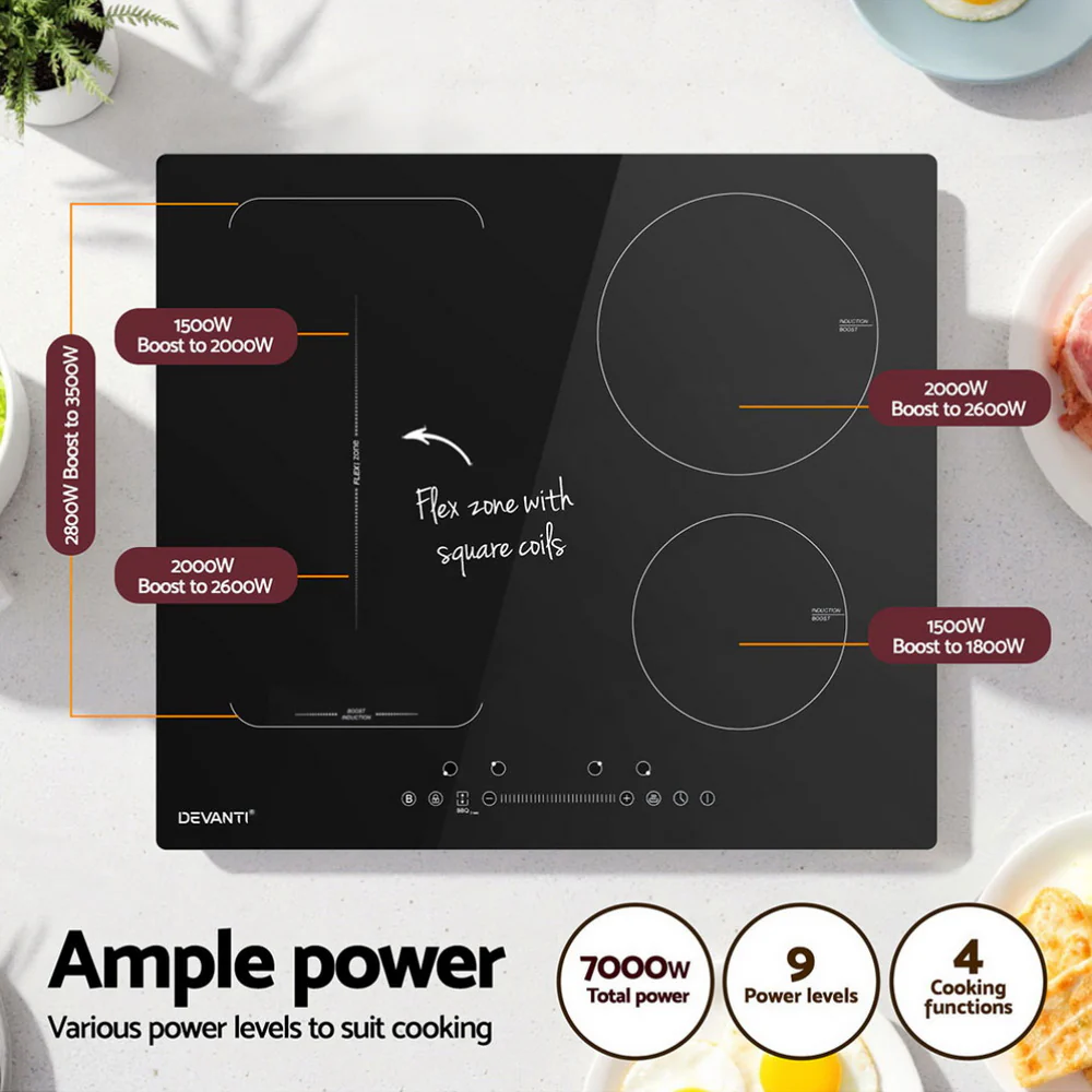 DS NA Devanti Induction Cooktop 60cm Electric Cooker - Image 4