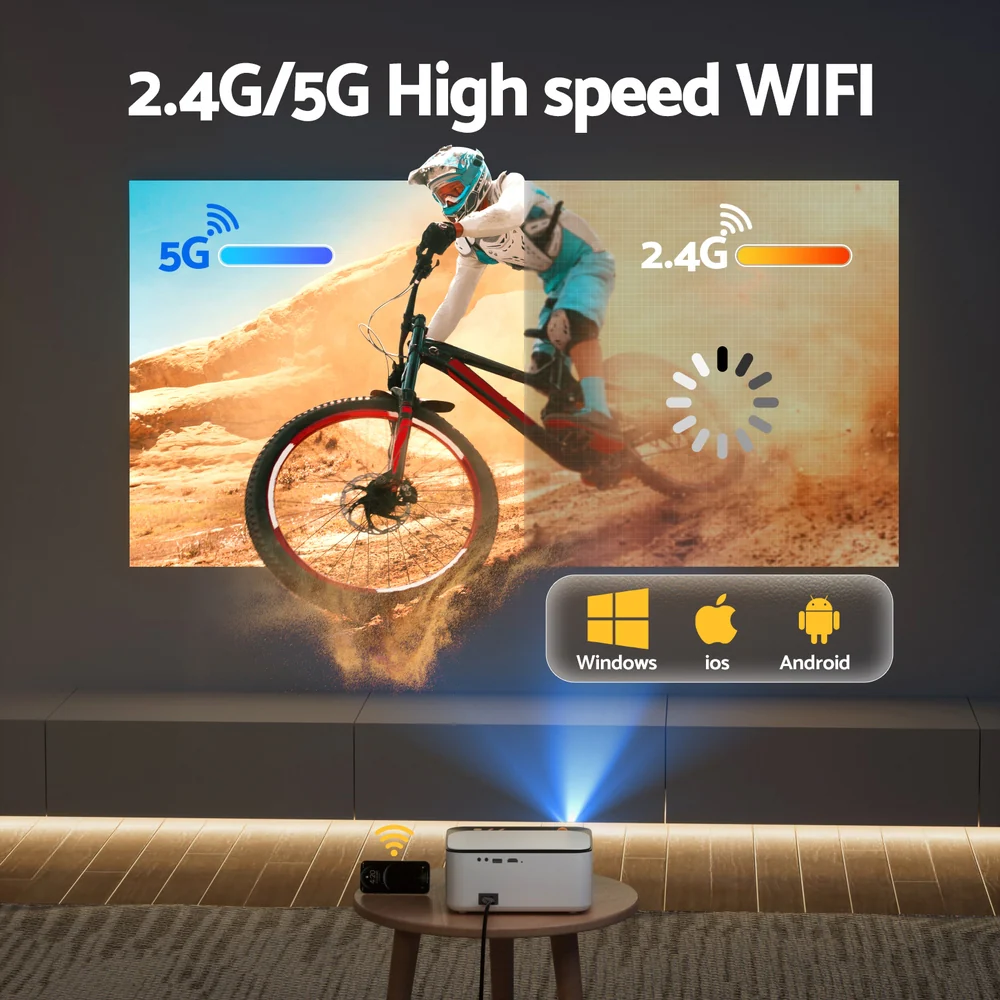 DS NA Devanti Video Project 4K 1080P Android 5G Wifi Home Cinema - Image 6