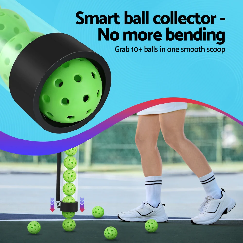 DS NA Everfit 12PC Pickleball Collector Set Portable Storage Adjustable Strap - Image 5