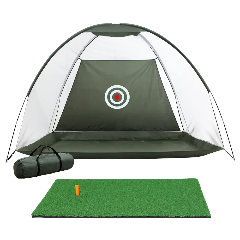DS NA Everfit Golf Practice Net And Training Mat Driving Range Target HittingMat