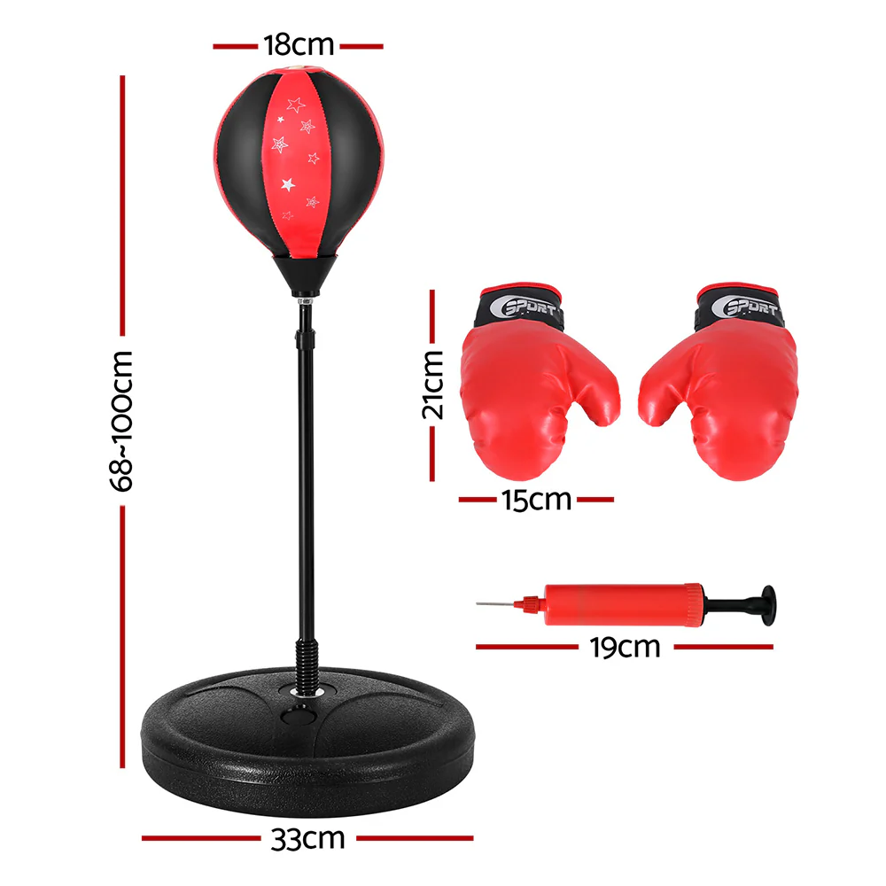 DS NA Everfit Punching Boxing Bag Stand Set Gloves with Pump Height Adjustable - Image 2