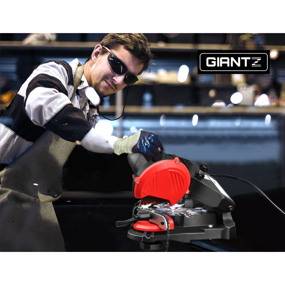 DS NA GIANTZ Chainsaw Sharpener Chain Saw Electric Grinder Bench Tool - Image 6