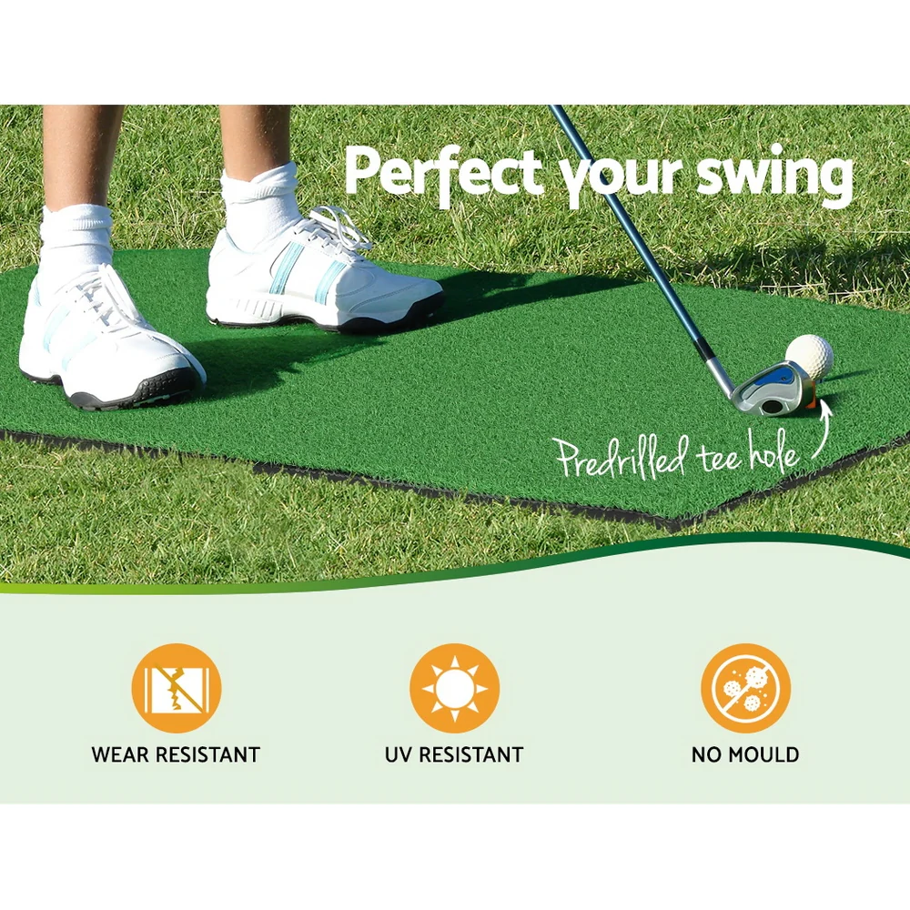DS NA Golf Hitting Mat Portable Driving Range Practice Training Aid 80x60cm - Image 5