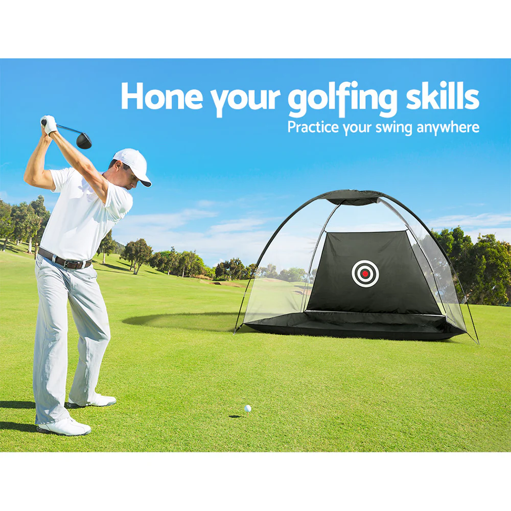 DS NA Golf Practice Net And Training Mat Set Cage Training Aid Hitting Mat - Image 5