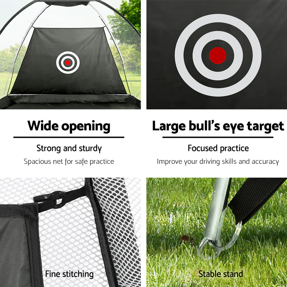 DS NA Golf Practice Net And Training Mat Set Cage Training Aid Hitting Mat - Image 6