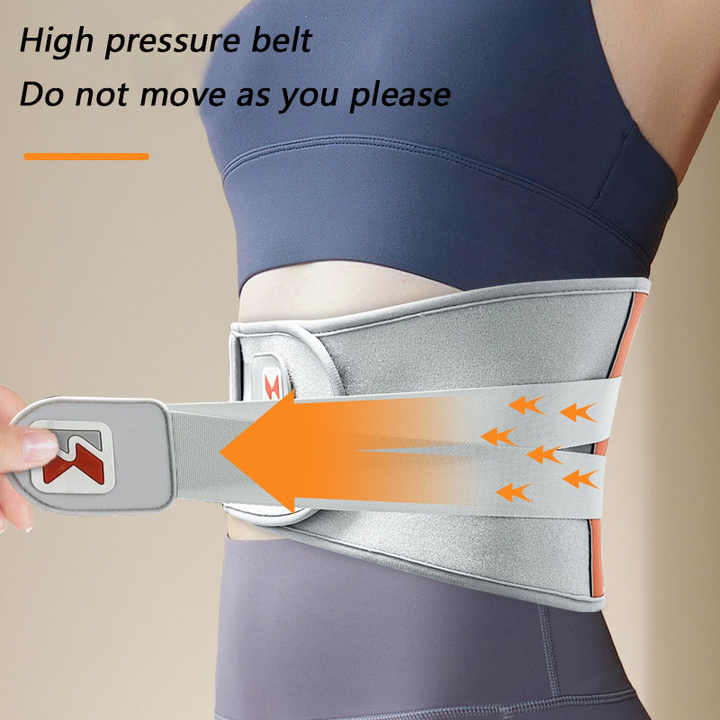 DS NA Grey And Orange Wireless Heated Waist Massager with Lumbar Support – Smart - Image 2