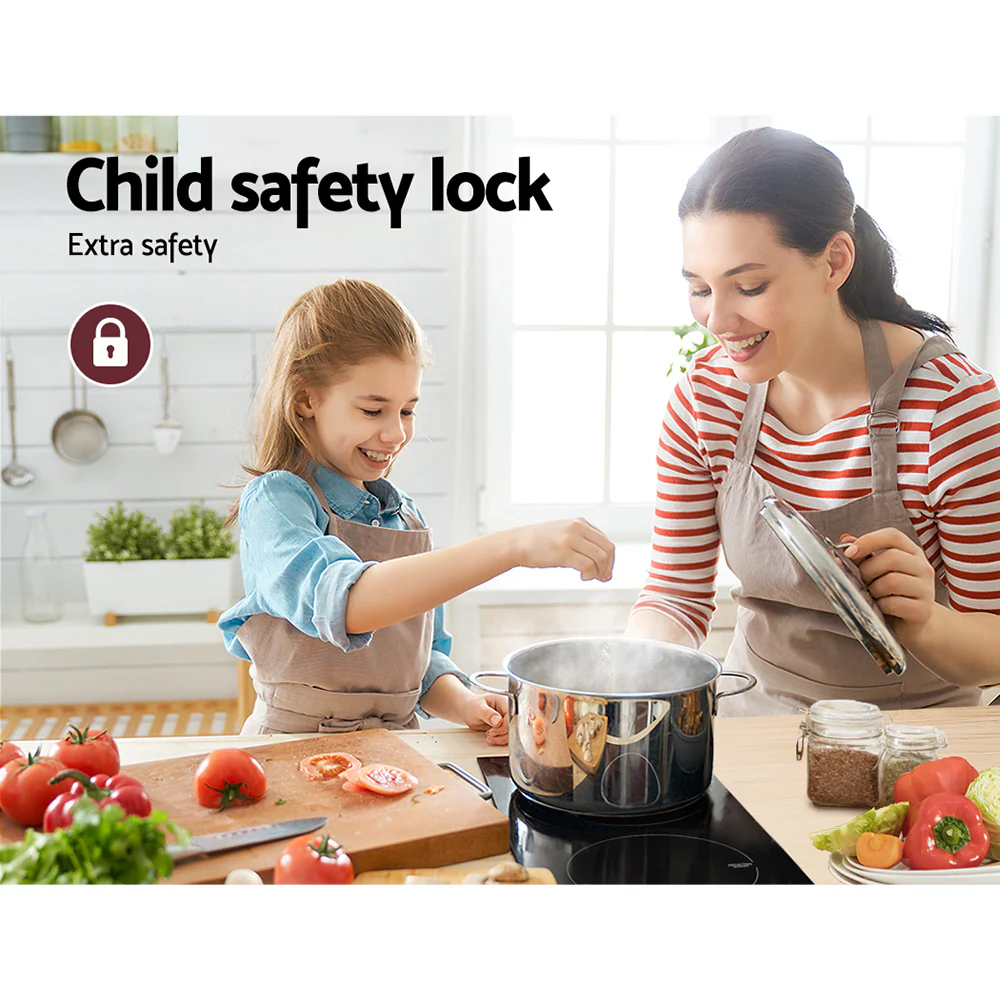 DS NA Induction Cooktop 30cm Electric Stove Ceramic Cook Top Kitchen Cooker - Image 7