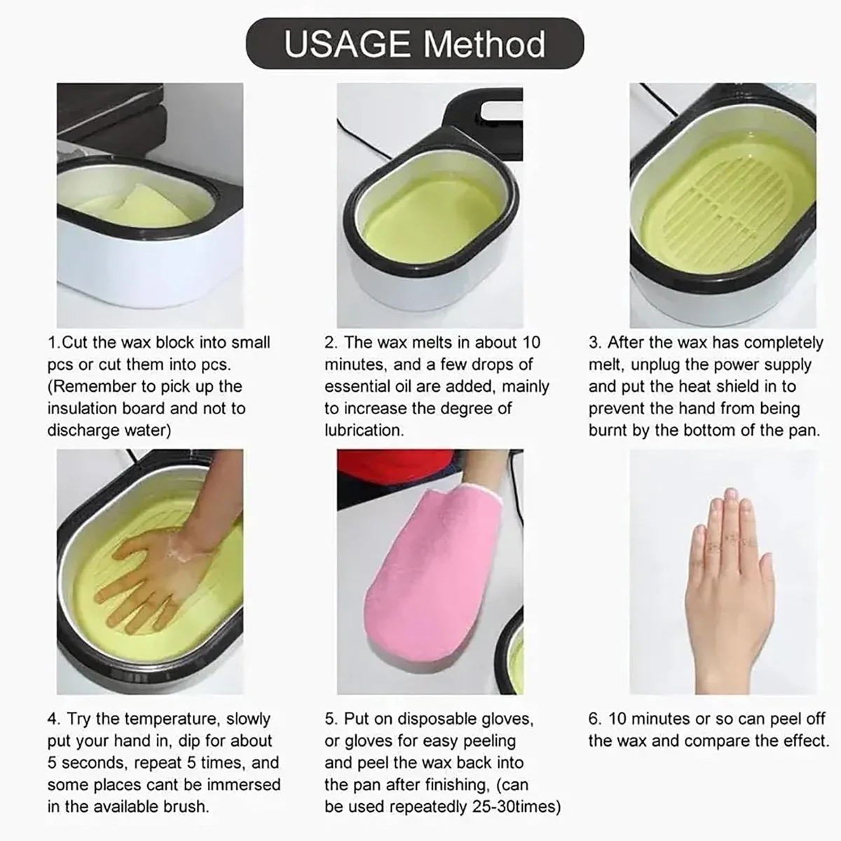 DS NA Paraffin wax warmer - Candle wax melting pot with handle and heat-insulati - Image 2