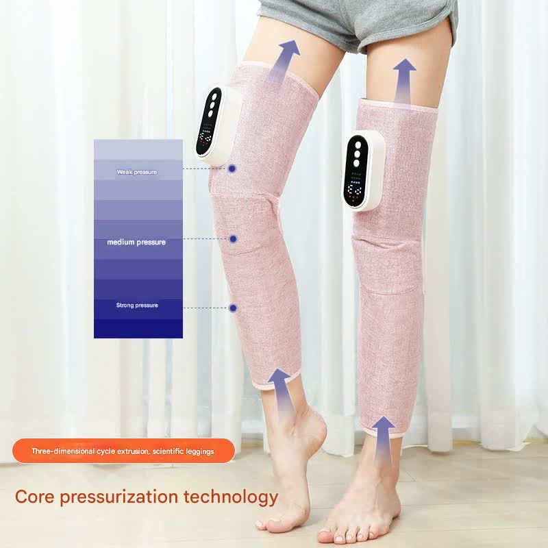 DS NA Rechargeable Air Compression Leg Massager with Heat Therapy for Knee - Image 4