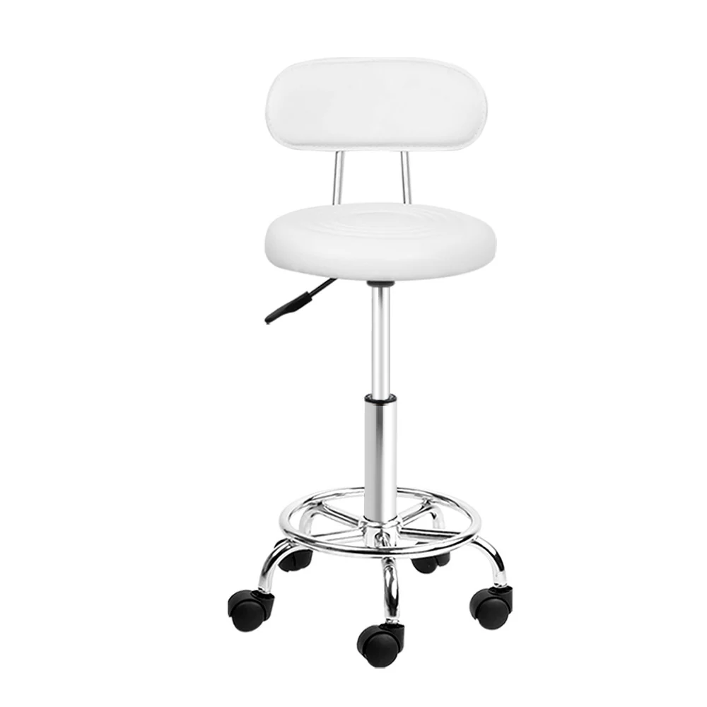 Salon Stool Swivel Barber Chair Backrest Hairdressing Hydraulic Height - Image 3