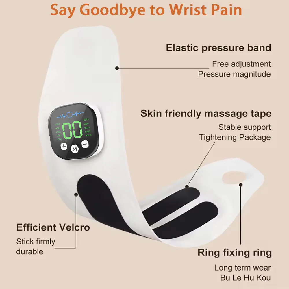 DS NA Smart Wrist Massage Brace with 10 Modes & 29 Intensity Levels - Image 4