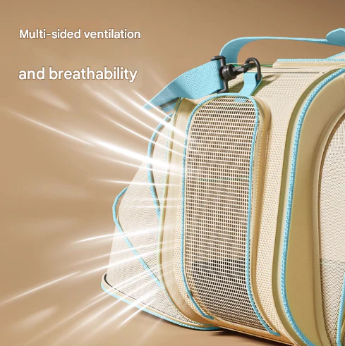 DS NA Stylish Portable Pet Backpack – Spacious Pet Carrier with Anti-Stress - Image 3