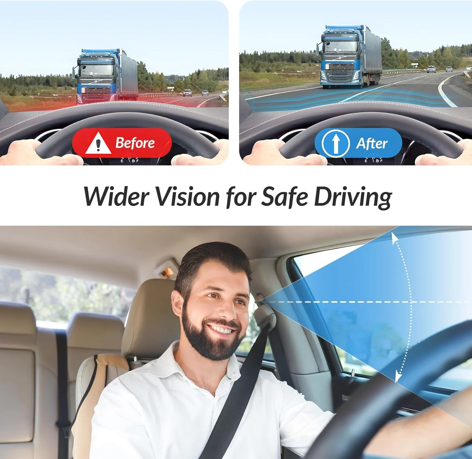 DS NA Wedge Car Seat Cushion for Driving, Innovative Seat Cushion with Honeycomb - Image 3