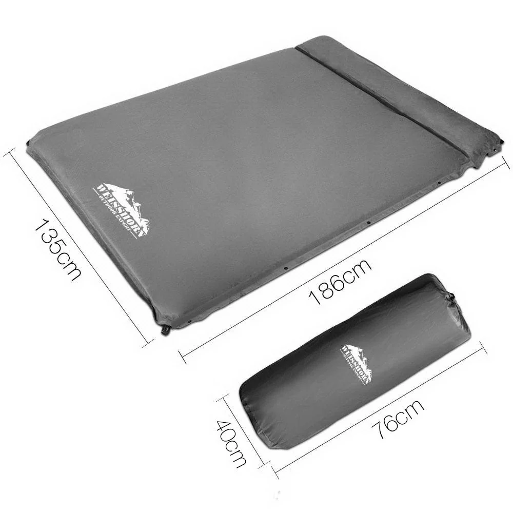 DS NA Weisshorn Double Size Self Inflating Mattress - Grey - Image 2
